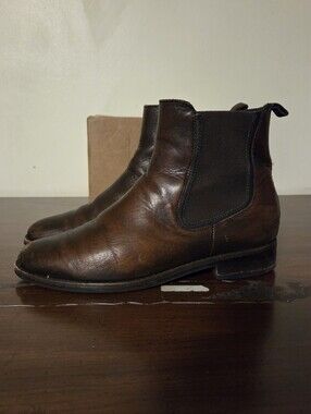 Thursday Boot Co Chelsea Boots Coffee Brown Distressed Women's Sz 8 Pre Owned